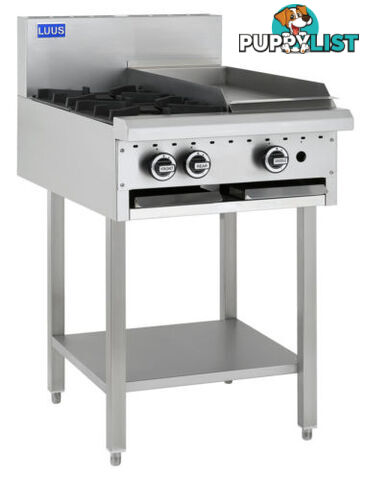 Cooktops - Luus BCH-2B3C - 2 burner, 300mm chargrill cooktop - Catering Equipment