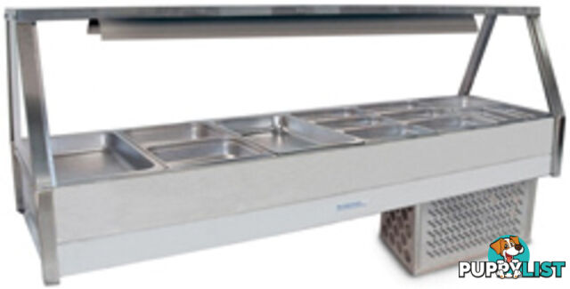 Refrigeration - Roband ERX26RD - 6 module straight glass cold foodbar - Catering Equipment