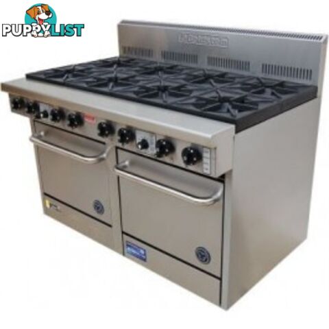 Oven ranges - Goldstein PF-10-2/28 - 10 gas burner 711mm double oven range - Catering Equipment