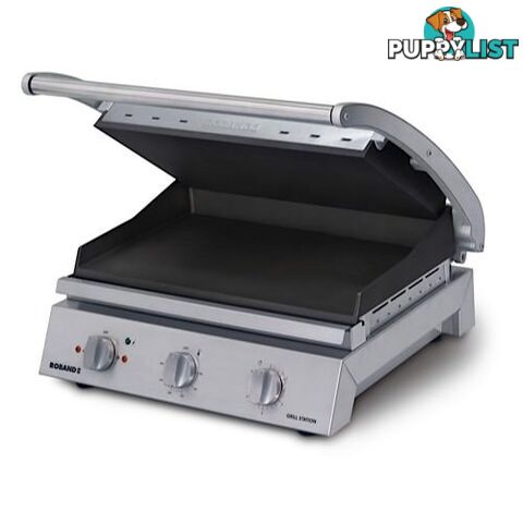 Contact grills - Roband GSA815RT - 8 slice, ribbed non-stick plates, 15amp - Catering Equipment