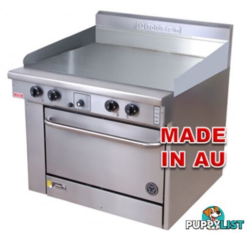 Oven ranges - Goldstein PF-24G-20 - 600mm gas griddle static oven range - Catering Equipment