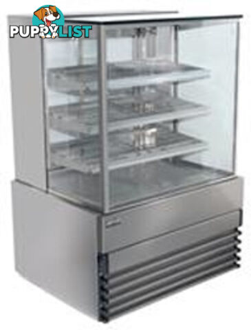 Cake displays - Koldtech KT.SQRCD.9.4T - 900mm, 4 tier, square glass - Catering Equipment