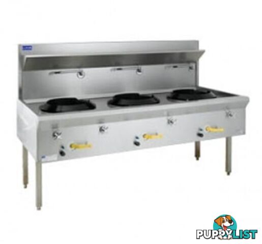 Woks - Luus WF-3C - traditional wok 3 chimney burners - Catering Equipment - Restaurant Equipment