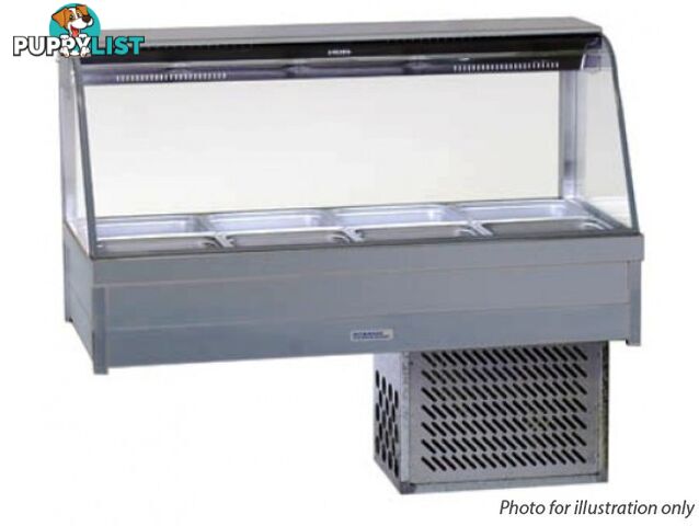 Refrigeration - Roband CRX24RD - 4 module curved glass cold foodbar - Catering Equipment