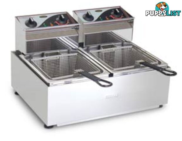 Fryers - Roband F25 - Countertop double pan 2 x 5L 15amp - Catering Equipment - Restaurant Equipment