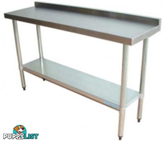 Stainless steel - Brayco 6045SP - Narrow Splashback Stainless Steel Bench (450mmWx600mmL) - Catering