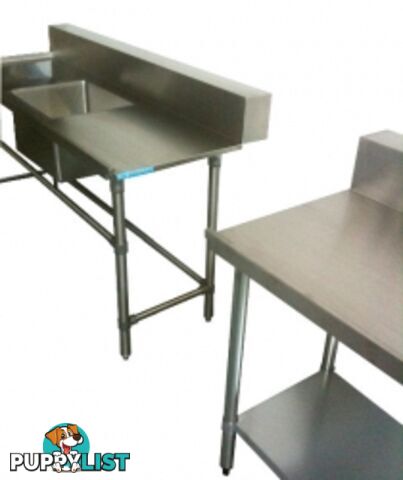 Stainless steel - Brayco DISHOUT - Stainless Steel Outlet Bench (700mmWx1800mmL) - Catering