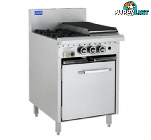 Oven ranges - Luus CRO-2B3P - 2 burner, 300mm hotplate gas oven range - Catering Equipment