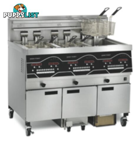 Fryers - Henny Penny EEE-143 - 3 pan fully programmable electric fryer - Catering Equipment