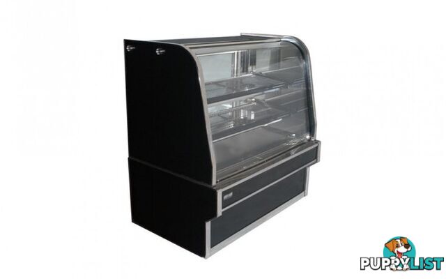 Heated displays - Koldtech KT.HCD.15 - 1500mm, curved glass, 3 tier - Catering Equipment