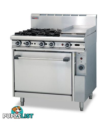 Oven ranges - Trueheat R90-2-60GR - 2 gas burners, 600mm griddle oven range - Catering Equipment