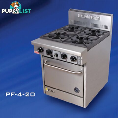 Oven ranges - Goldstein PF-12G-2-20 - 2 gas burners, 300mm griddle static oven range - Catering