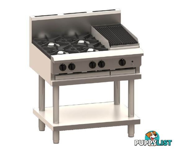 Cooktops - Luus CS-4B3P - 4 burner, 300mm hotplate - Catering Equipment - Restaurant Equipment