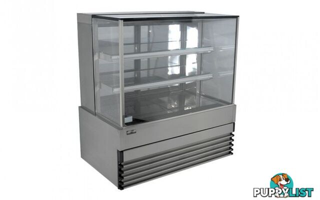 Cake displays - Koldtech KT.SQRCD.20 - 2000mm, 3 tier, square glass - Catering Equipment