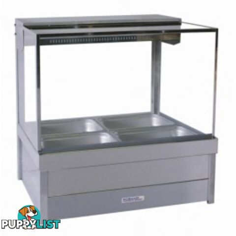 Bain maries - Roband S22/RD - 2 module square glass hot food bar - Catering Equipment - Restaurant