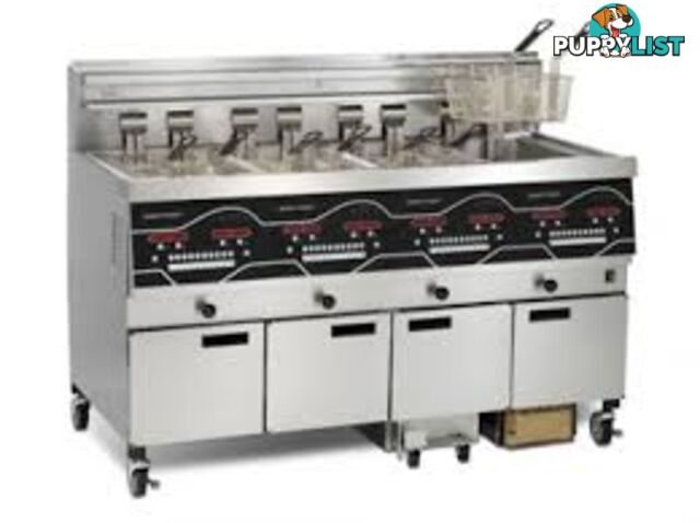 Fryers - Henny Penny EEE-144 - 4 pan fully programmable electric fryer - Catering Equipment