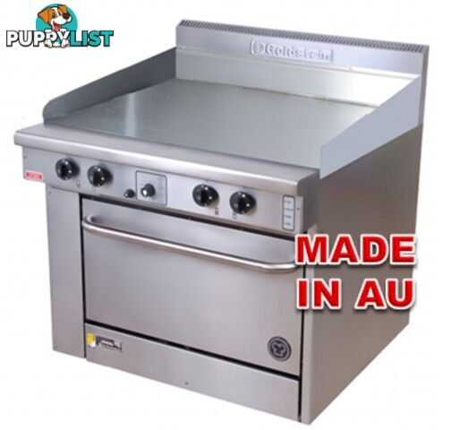 Oven ranges - Goldstein PF-24G-20FF - 600mm gas griddle fan-forced oven range - Catering Equipment