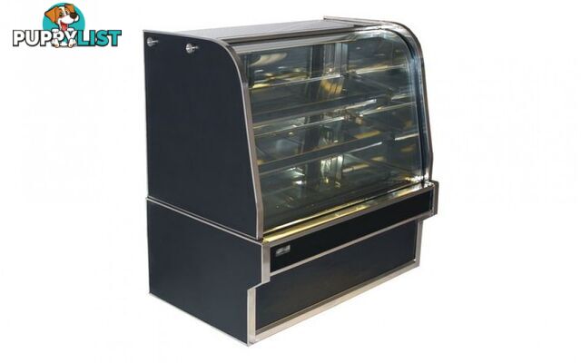 Cake displays - Koldtech KT.RCD.12 - 1200mm curved glass refrigerated display - Catering Equipment