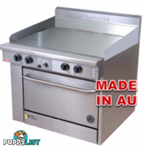 Oven ranges - Goldstein PFC-48G-40E - 1200mm griddle wide convection oven range - Catering Equipment