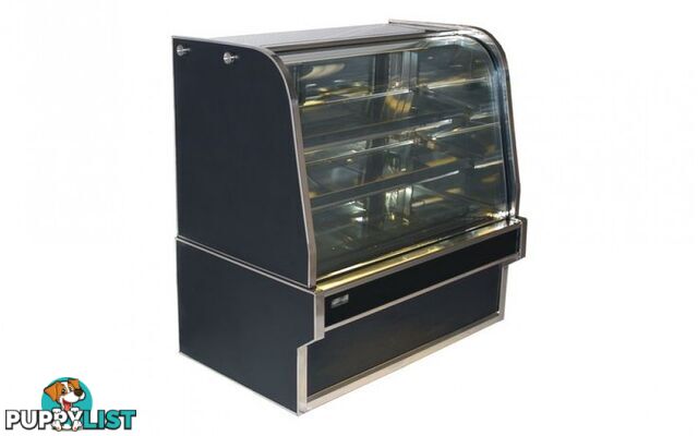 Cake displays - Koldtech KT.RCD.15 - 1500mm curved glass refrigerated display - Catering Equipment