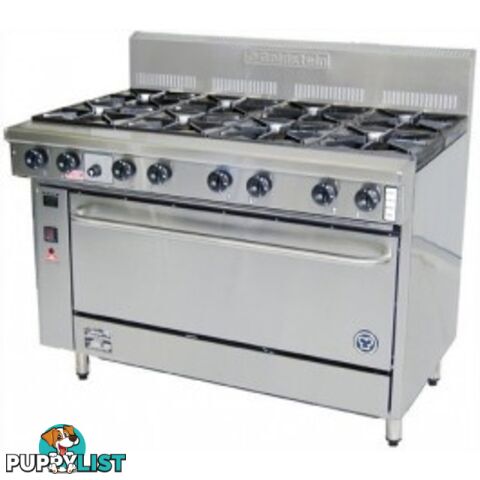 Oven ranges - Goldstein PFC-12G-6-40E - 6 gas burner, 300mm griddle wide convection oven range