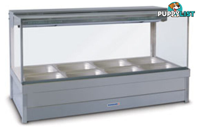 Bain maries - Roband S24/RD - 4 module square glass hot food bar - Catering Equipment - Restaurant