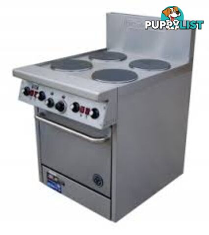 Oven ranges- Goldstein PE-4S-20FF - 4 burner fan-forced electric oven range - Catering Equipment