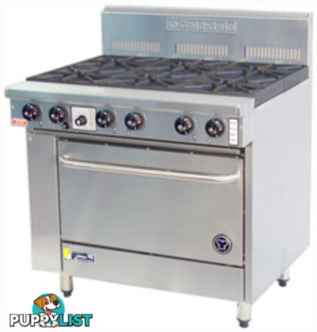 Oven ranges - Goldstein PF-6-28E - 6 gas burners static electric oven range - Catering Equipment