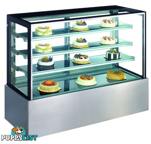 Refrigeration - Cake displays - Exquisite CDC1200 - 1200mm square glass display cabinet - Catering