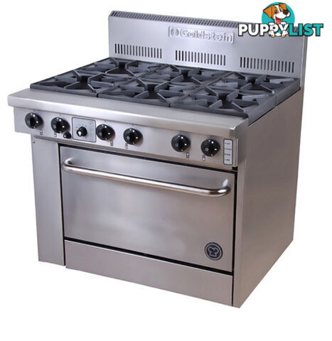 Oven ranges - Goldstein PF-6-28 - 6 gas burners static oven range - Catering Equipment - Restaurant