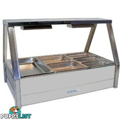 Bain maries - Roband E23/RD - 3 module straight glass hot food bar - Catering Equipment - Restaurant