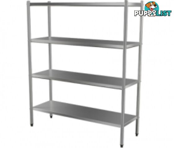 Stainless steel - Brayco SF4T9 - 4-Tier Stainless Steel Shelf (900mmLx510mmW) - Catering Equipment