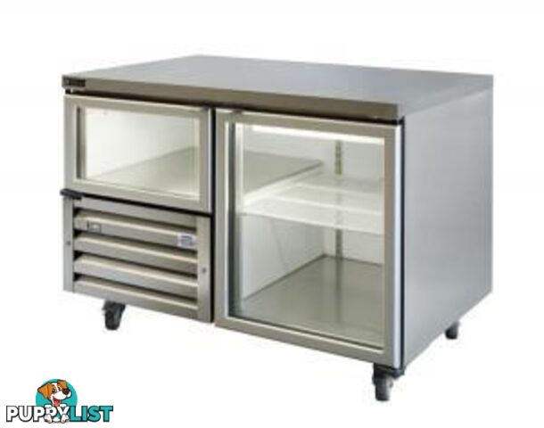 Refrigeration - Undercounters - Anvil UBG1200 - 1200mm glass door underbar fridge - Catering