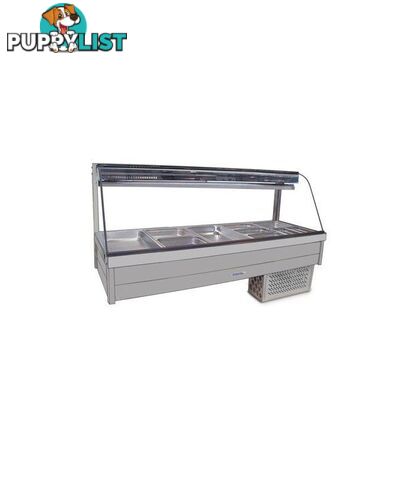 Refrigeration - Roband CRX25RD - 5 module curved glass cold foodbar - Catering Equipment