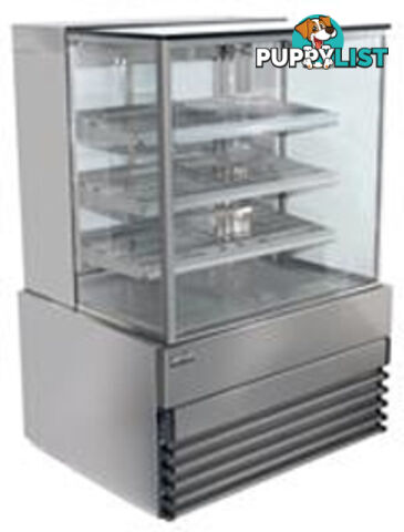 Cake displays - Koldtech KT.SQRCD.20.4T - 2000mm, 4 tier, square glass - Catering Equipment