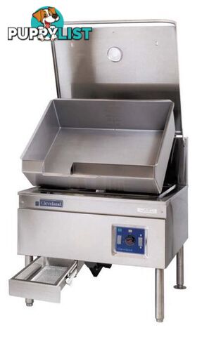 Bratt pans - Cleveland SGL40TR - 150L floor mounted electric tilting bratt pan - Catering Equipment