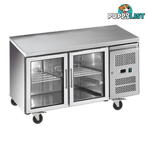 Refrigeration - Undercounters - Exquisite USC260G - Glass 2-door - Catering Equipment - Restaurant