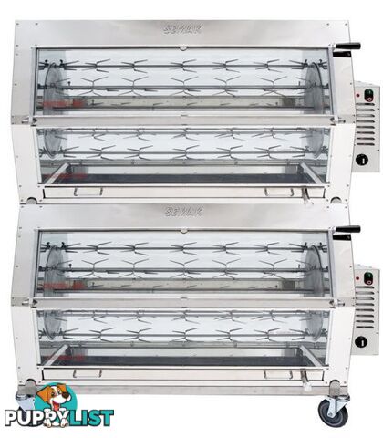 Rotisseries - Semak M72 - 72 bird manual electric rotisserie - Catering Equipment - Restaurant