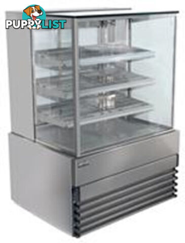 Cake displays - Koldtech KT.SQRCD.15.4T - 1500mm, 4 tier, square glass - Catering Equipment