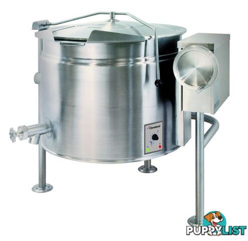 Boiling kettles - Cleveland KEL40TSH - 150L short series electric tilting kettle - Catering Equipment