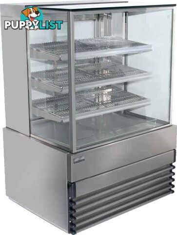 Heated displays - Koldtech KT.SQHCD.15 - 1500mm, 4 tier, square glass - Catering Equipment