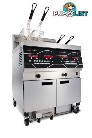 Fryers - Henny Penny EEE-142 - Double pan fully programmable electric fryer - Catering Equipment