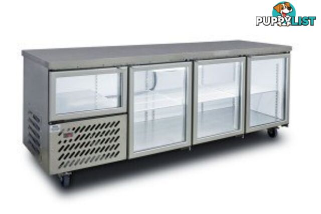 Refrigeration - Undercounters - Anvil UBG2400 - 2400mm glass door underbar fridge - Catering 