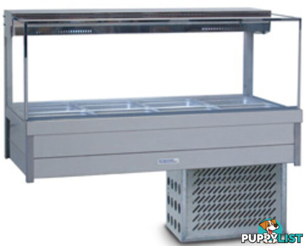 Refrigeration - Roband SRX24RD - 4 module square glass cold foodbar - Catering Equipment