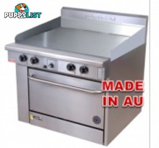 Oven ranges- Goldstein PE-24G-20 - 600mm griddle electric oven range - Catering Equipment