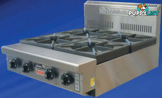 Cooktops - Goldstein PFB-12G-2 - 2 gas burners cooktop, 300mm griddle - Catering Equipment