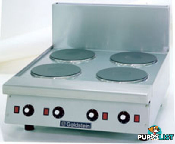 Cooktops - Goldstein PEB-2S-12G - 2 burners, 300mm griddle electric cooktop - Catering Equipment