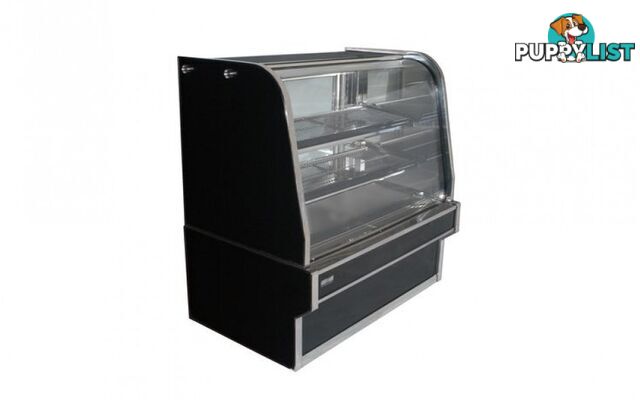 Heated displays - Koldtech KT.HCD.12 - 1200mm, curved glass, 3 tier - Catering Equipment