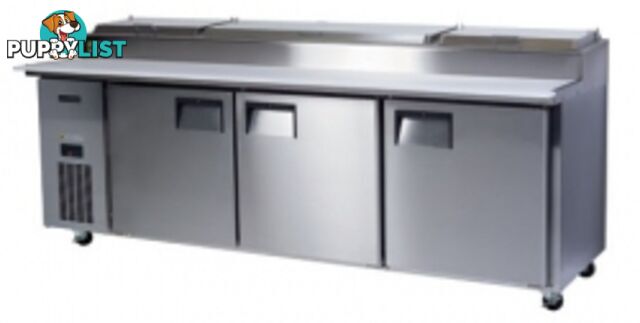 Refrigeration - Skope-BC240-P - 3-Door Pizza Counter / Preparation Bench - Catering Equipment