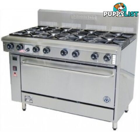 Oven ranges - Goldstein PF-8-28E - 8 gas burner static electric oven range - Catering Equipment